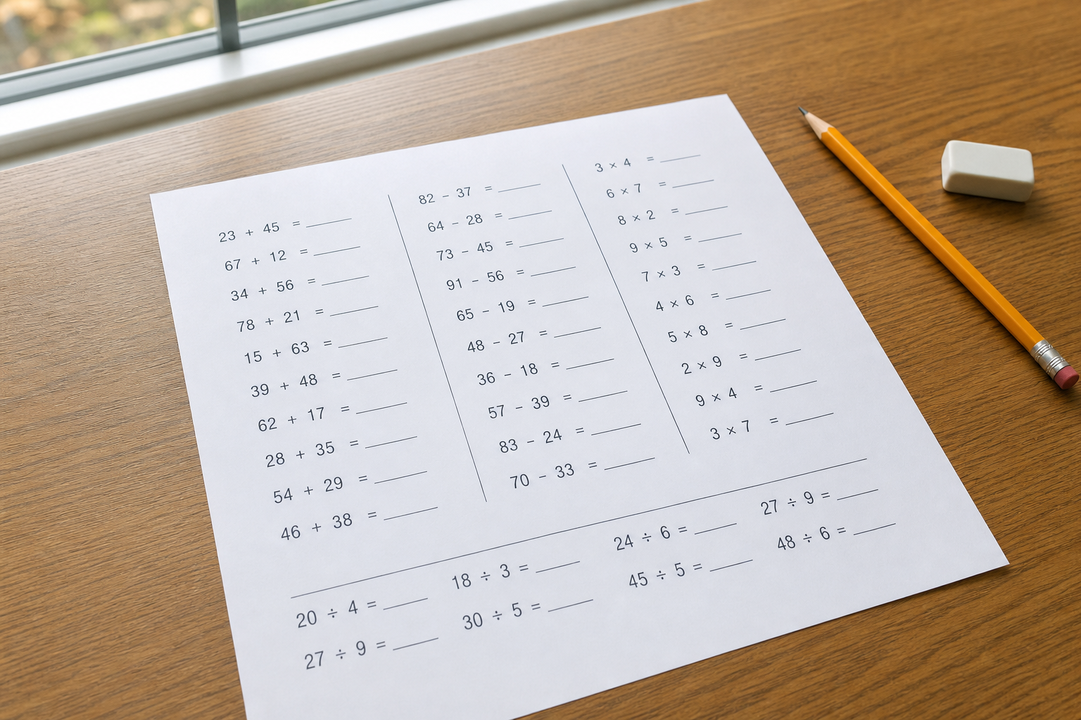 L'addition et la soustraction posées en CM1 se maîtrisent pas à pas