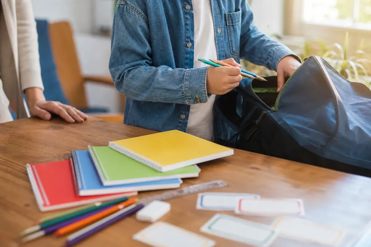 Un parent prépare mieux la rentrée scolaire de son enfant sans stress