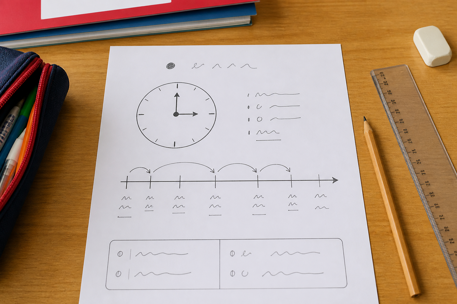 Calculer une durée entre deux horaires devient simple en CM1