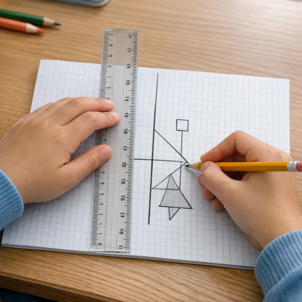 En CM1, tu apprends à compléter une figure par symétrie