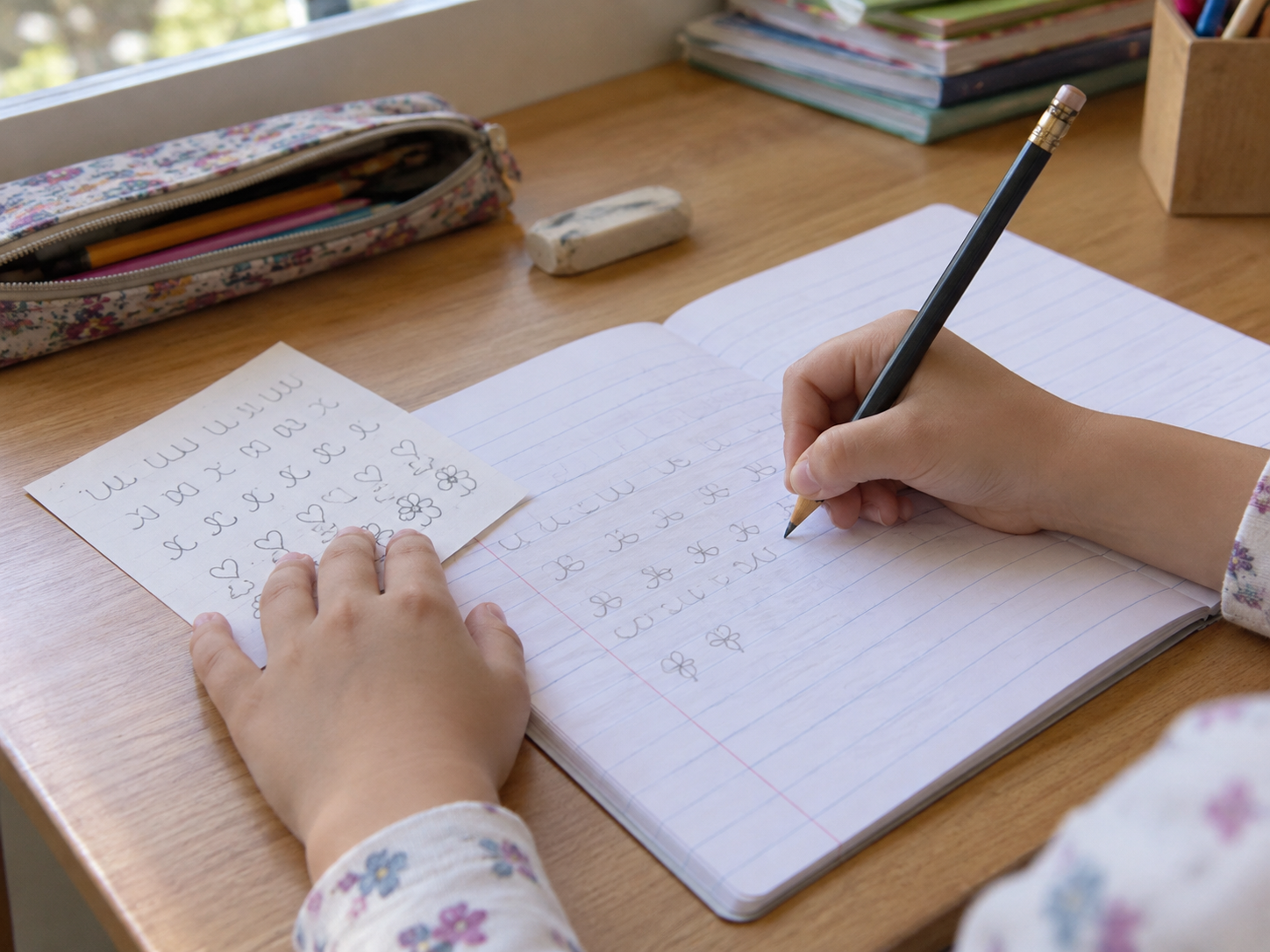 Au CE1, la copie s’apprend avec des textes courts