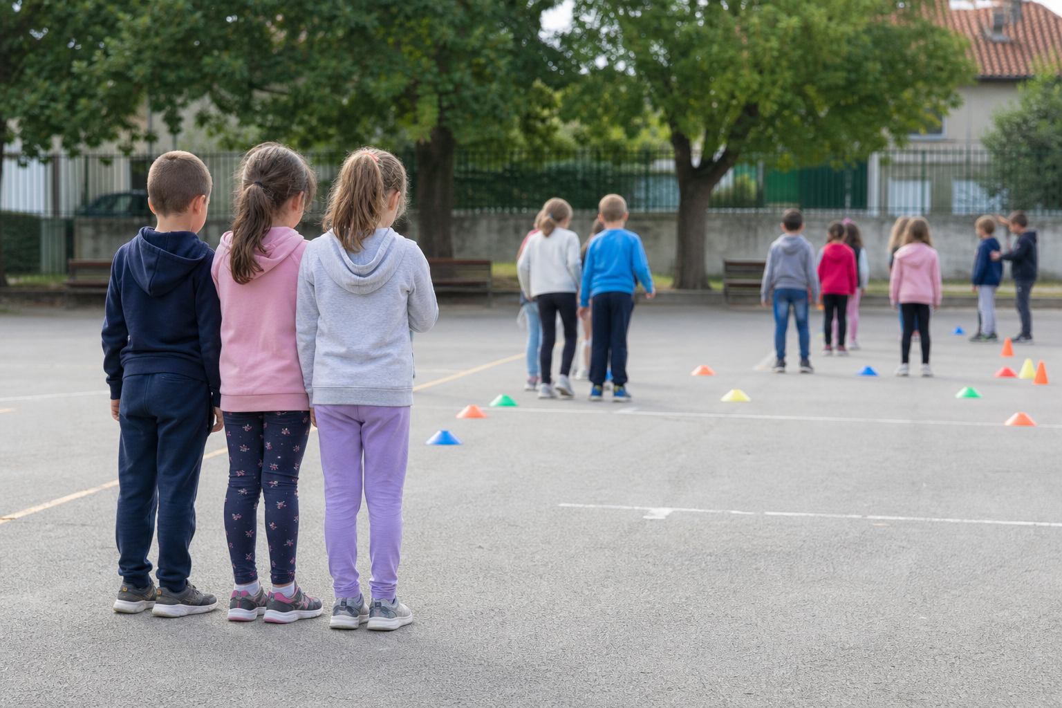 Les jeux collectifs au CP aident à jouer ensemble