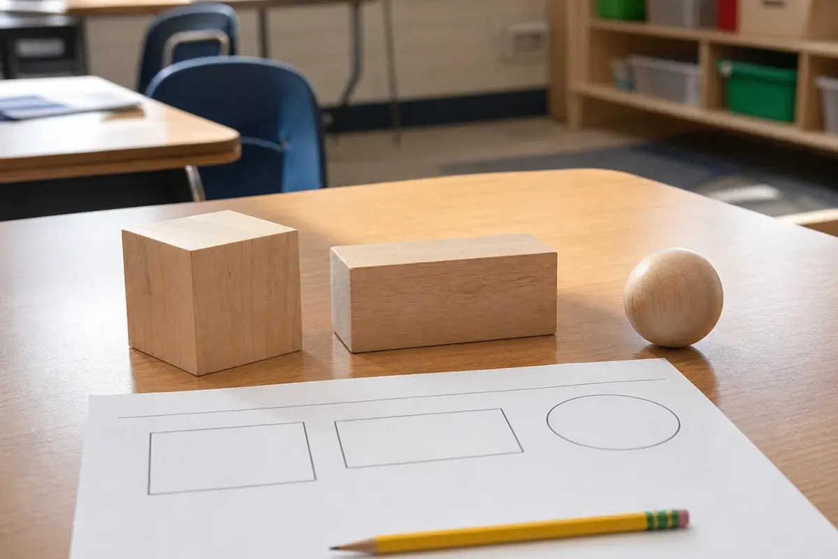Les solides (cube, pavé, boule) en CE1 se reconnaissent vite