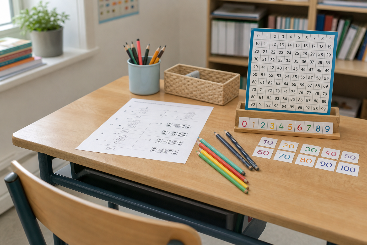 Tu apprends à lire et écrire les nombres jusqu’à 100 au CP