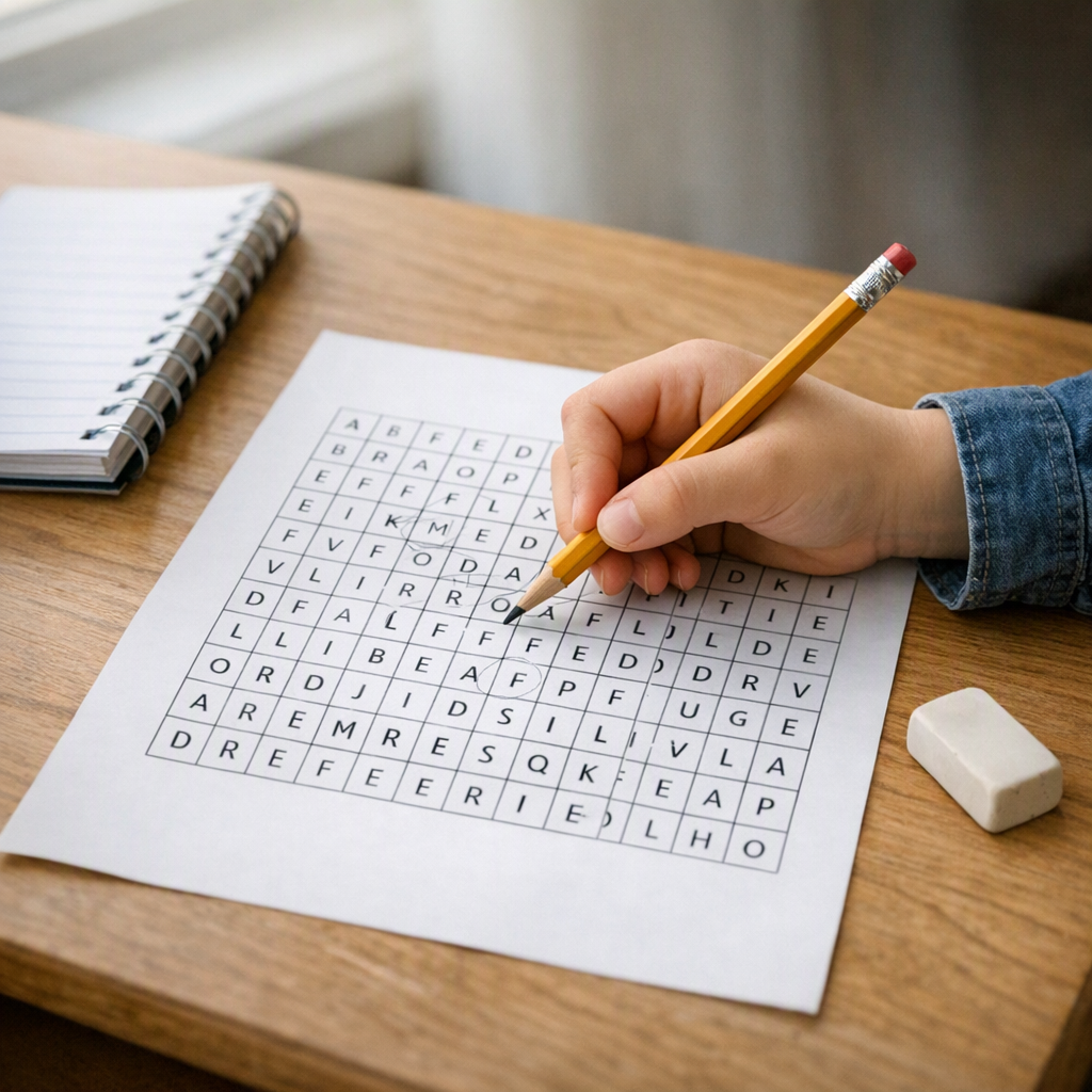 Mots mêlés CE1 : grilles à imprimer pour réviser les mots invariables