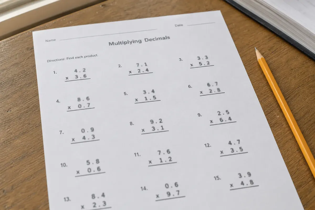 Tu apprends à multiplier un nombre décimal par un entier en CM1