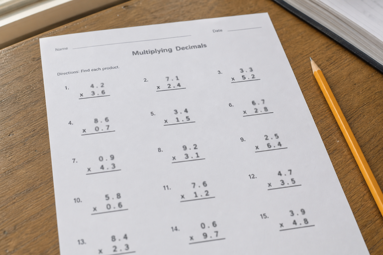 Tu apprends à multiplier un nombre décimal par un entier en CM1