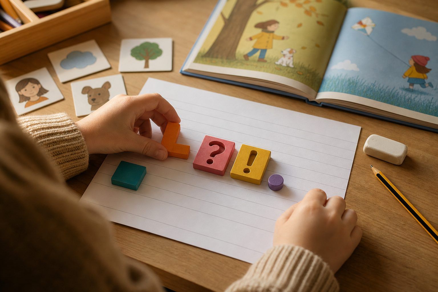 Exercices&nbsp;: majuscule, sens et signes de ponctuation