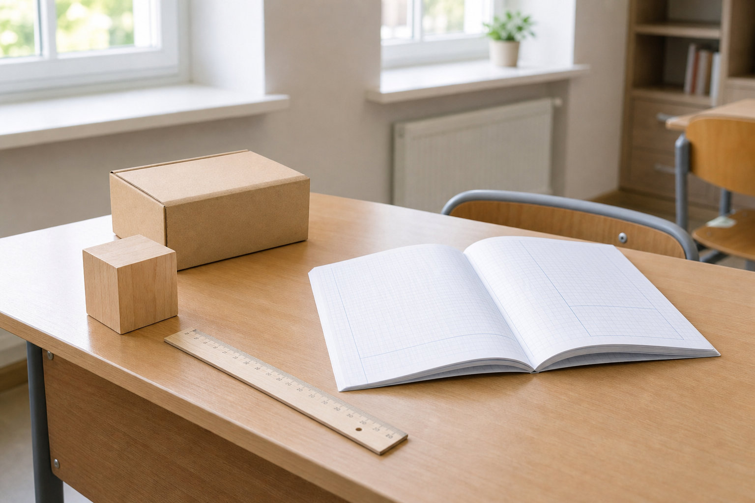Les élèves apprennent à reconnaître le cube et le pavé droit en CM1