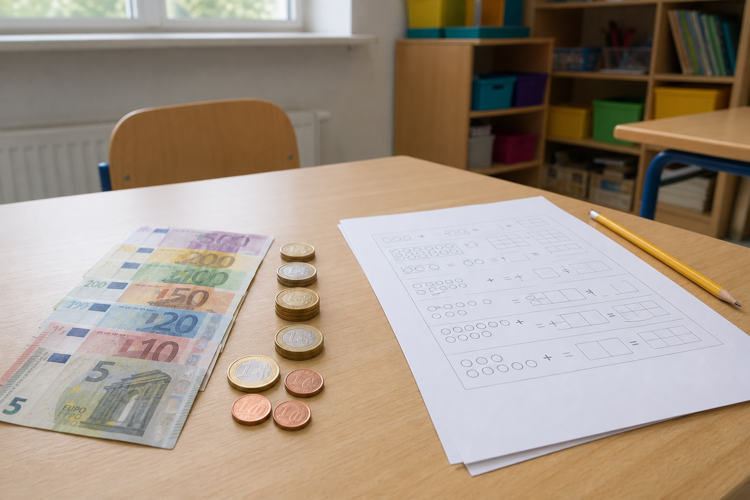 Rendre la monnaie en CM1 devient simple avec des exercices