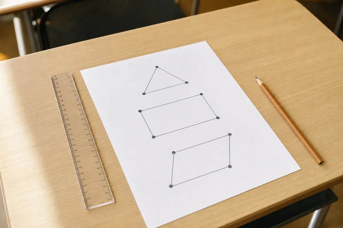 L’élève de CE1 apprend à tracer à la règle