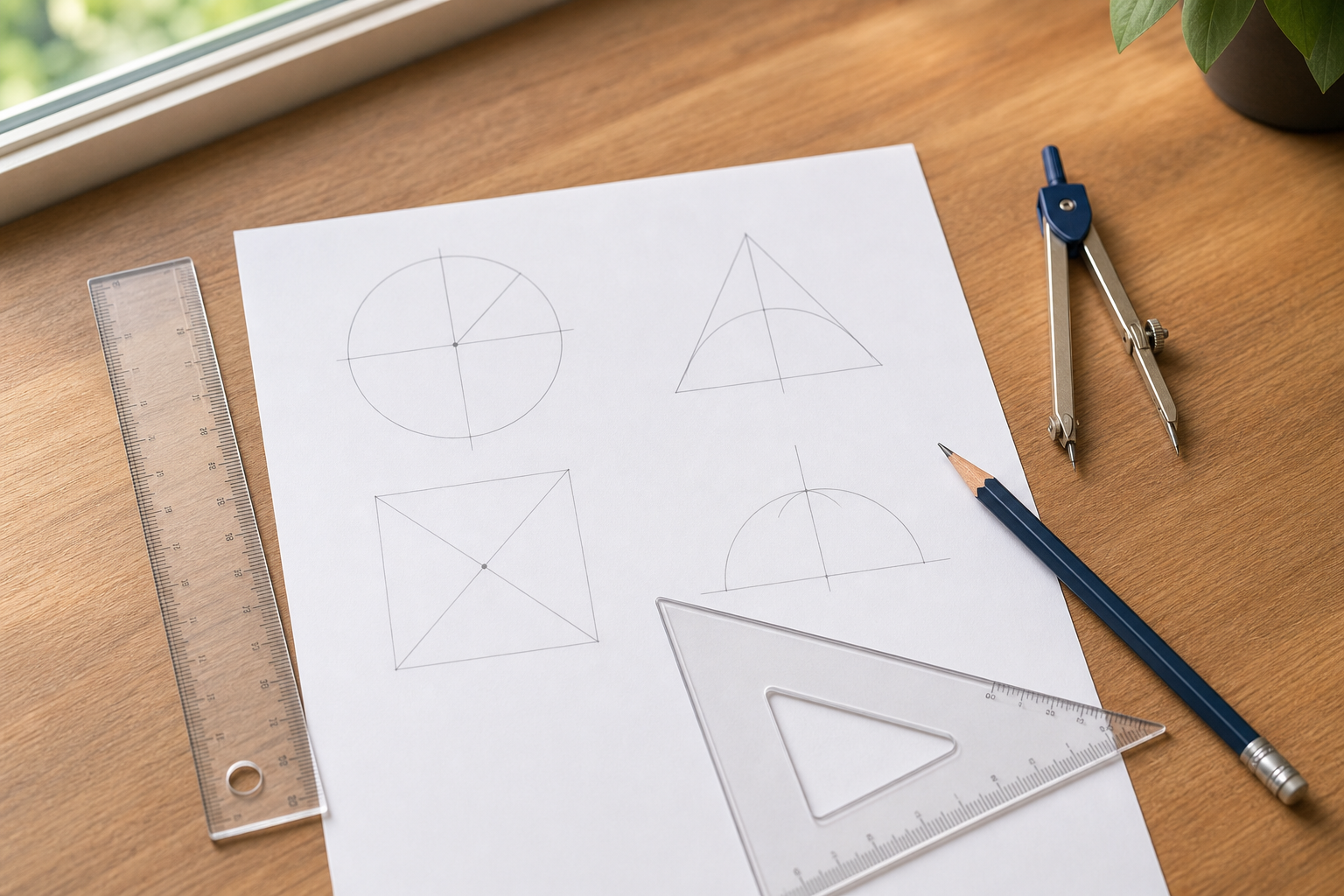 Tu apprends à tracer des perpendiculaires et des parallèles en CM1
